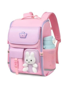 Mochila Escolar Kawaii VNINE Rosa para Niñas 17.8L
