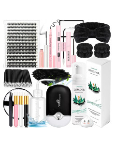 Kit de Extensión de Pestañas DIY DNSGOOR 280 Piezas 9-16mm