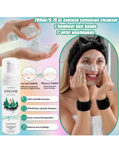 Kit de Extensión de Pestañas DIY DNSGOOR 280 Piezas 9-16mm 2