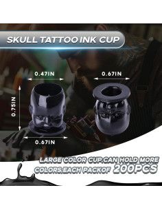 Tazas de Tinta Desechables YTATTOO 200pcs para Tatuaje 2