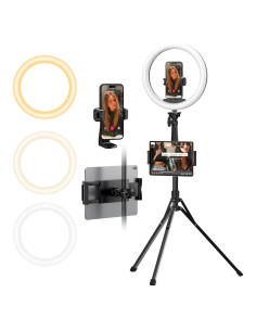 UBeesize Ring Light 30.48 cm con Tripié Extensible 187.96 cm