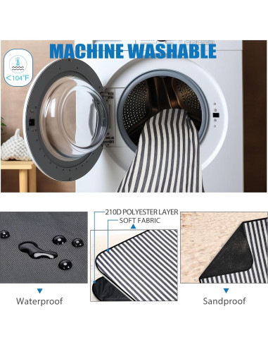 Manta de Picnic Impermeable G GOOD GAIN 198x145 cm Azul Egeo