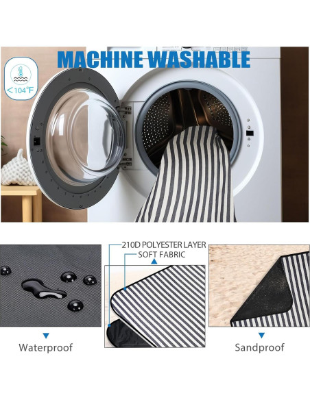 Manta de Picnic Impermeable G GOOD GAIN 198x145 cm Azul Egeo