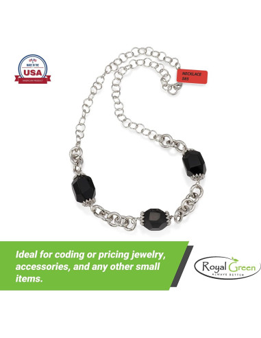 Etiquetas adhesivas pequeñas Royal Green 25.4x10mm 770 unidades