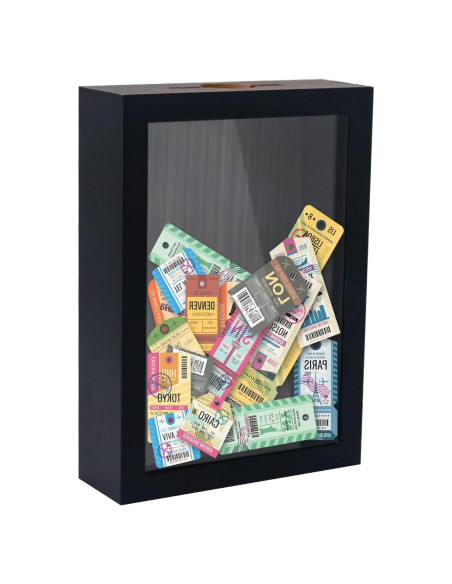 Caja de Sombra Pequeña FramePro 5x7 Negro con Ranura