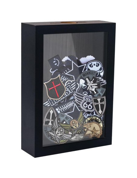 Caja de Sombra Pequeña FramePro 5x7 Negro con Ranura