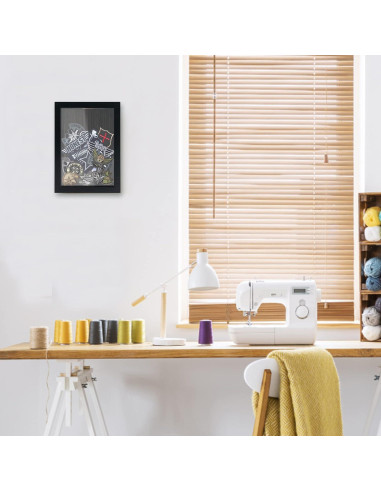 Caja de Sombra Pequeña FramePro 5x7 Negro con Ranura