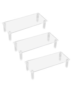 Paquete de 3 estantes acrílicos organizadores 200mm WDONAY