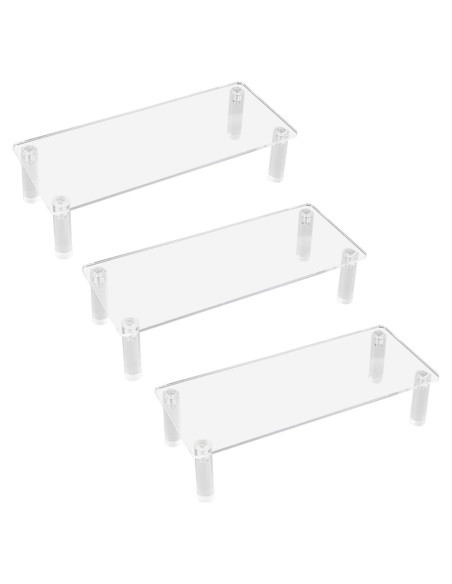 Paquete de 3 estantes acrílicos organizadores 200mm WDONAY