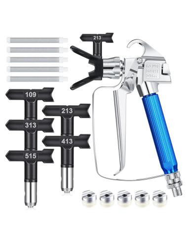 Kit de Pistola de Pintura Sin Aire Zhengmy 12 Pcs Accesorios