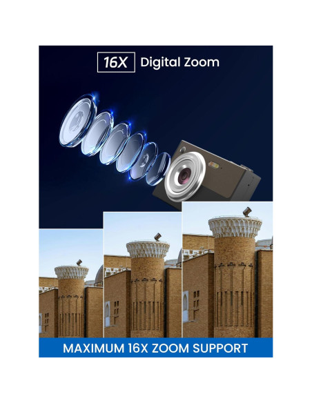 Cámara Digital Ocakuiter Z19 4K 68MP Compacta para Niños Cámara Digital Ocakuiter Z19 4K 68MP Compacta para Niños