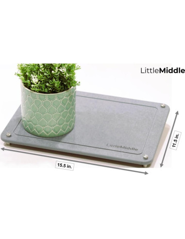Alfombrilla de Secado de Piedra Diatomácea LittleMiddle 40x30cm