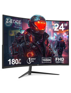 Monitor Curvo para Juegos Z-Edge UG24 24" FHD 180Hz 1ms