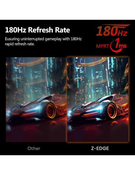 Monitor Curvo para Juegos Z-Edge UG24 24" FHD 180Hz 1ms