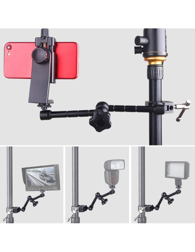 Brazo Mágico Articulado Fotoconic 28cm con Super Pinza