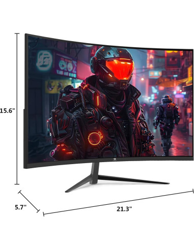 Monitor Curvo para Juegos Z-Edge UG24 24" FHD 180Hz 1ms