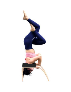 Banco de Inversión de Yoga Thundesk Negro 65x36.8cm 2