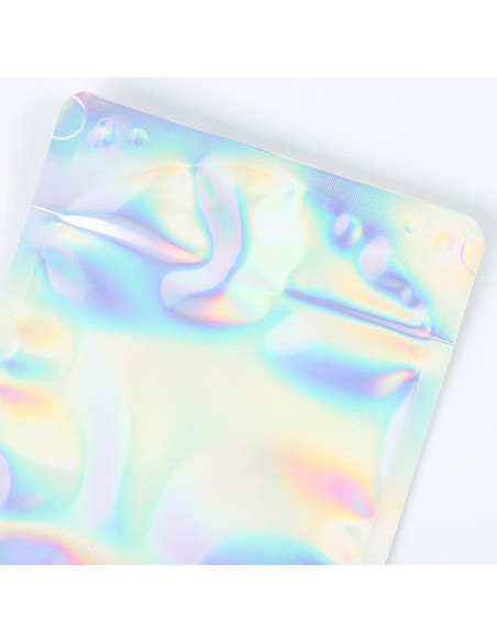 Paquete de 100 Bolsas Holográficas QQ Studio 8.5x13cm
