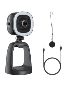 Micrófono USB Condensador BY-CM6A con Cámara HD y Luz LED