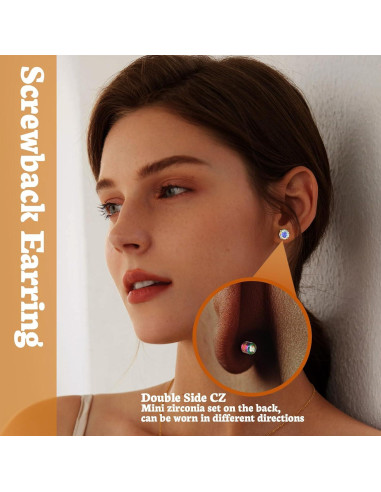 Pendientes de Titanio Puro Hopply G23 Hipoalergénicos 20G