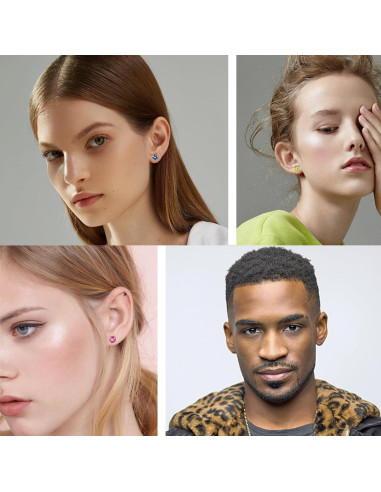 Pendientes de Titanio Puro Hopply G23 Hipoalergénicos 20G