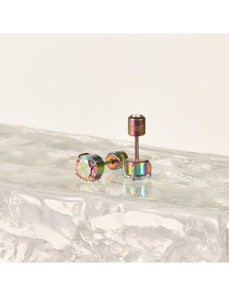 Pendientes de Titanio Puro Hopply G23 Hipoalergénicos 20G