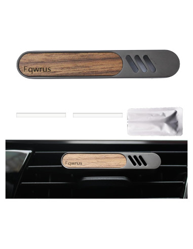 Clip de Ventilación para Ambientador de Coche Fqwrus - Metal y Madera