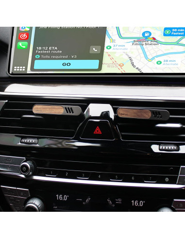 Clip de Ventilación para Ambientador de Coche Fqwrus - Metal y Madera