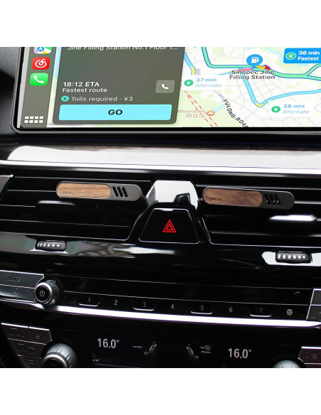 Clip de Ventilación para Ambientador de Coche Fqwrus - Metal y Madera Clip de Ventilación para Ambientador de Coche Fqwrus - Metal y Madera