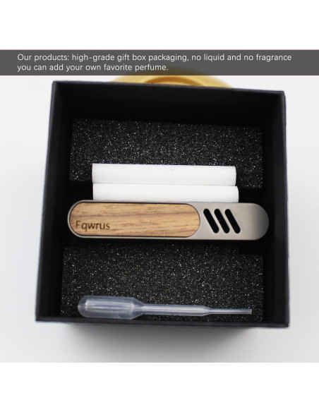 Clip de Ventilación para Ambientador de Coche Fqwrus - Metal y Madera Clip de Ventilación para Ambientador de Coche Fqwrus - Metal y Madera