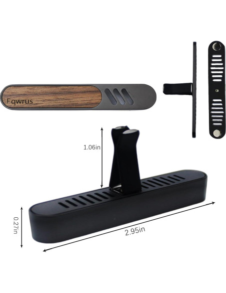 Clip de Ventilación para Ambientador de Coche Fqwrus - Metal y Madera Clip de Ventilación para Ambientador de Coche Fqwrus - Metal y Madera