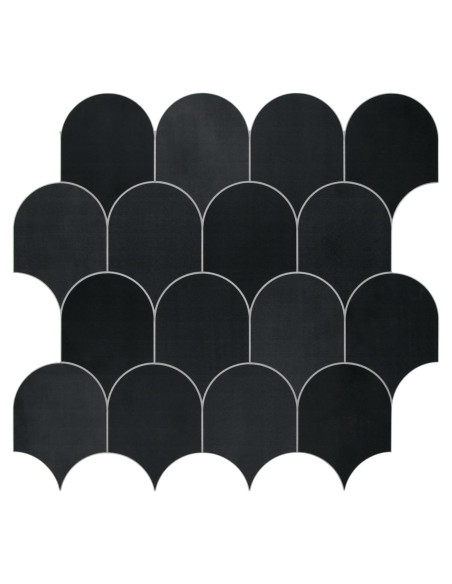 Azulejo Autoadhesivo 3D SUNWINGS Negro 10 Hojas 8.62 m