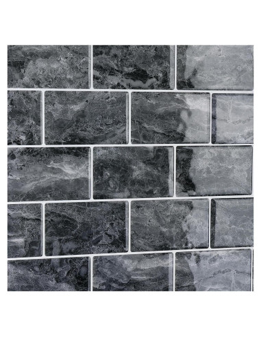 Azulejos Autoadhesivos CRE8TIVE 4 Hojas Mármol Gris 30.48x30.48 cm