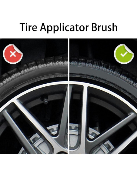 Cepillo Aplicador de Brillo para Neumáticos Filiverco - Vegano