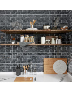 Azulejos Autoadhesivos CRE8TIVE 4 Hojas Mármol Gris 30.48x30.48 cm 2