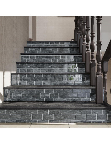 Azulejos Autoadhesivos CRE8TIVE 4 Hojas Mármol Gris 30.48x30.48 cm