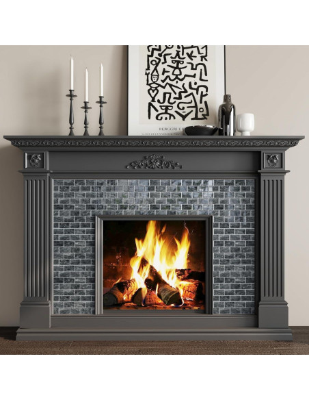 Azulejos Autoadhesivos CRE8TIVE 4 Hojas Mármol Gris 30.48x30.48 cm Azulejos Autoadhesivos CRE8TIVE 4 Hojas Mármol Gris 30.48x30.48 cm