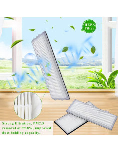 Paquete de 4 Filtros HEPA Soniicmomo para Roborock S8/S7 2