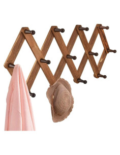 Perchero de Madera Vintage Homode Expandible 13 Ganchos