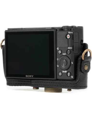 Funda de Cuero Genuino MegaGear para Cámara Sony Cyber-Shot RX100