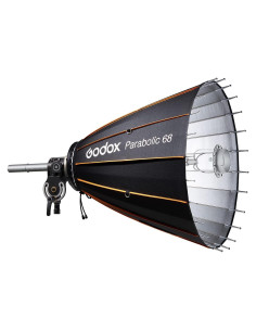 Softbox Parabólico Godox P68 para Fotografía - 106x35 cm