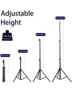 Soporte de Trípode Ajustable Profesional Shenzhenshi 56-160cm 2