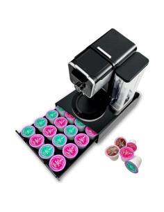 Soporte organizador para 20 cápsulas de café WORBIC negro