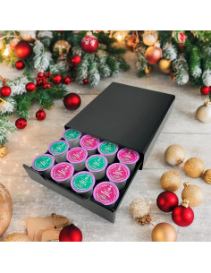 Soporte organizador para 20 cápsulas de café WORBIC negro 2