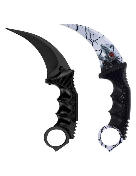 Cuchillo Karambit Fijo Milaloko 20.8 cm Acero Inoxidable Negro