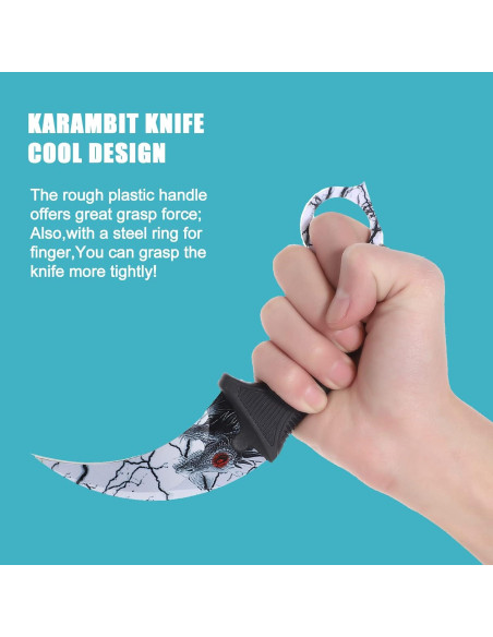 Cuchillo Karambit Fijo Milaloko 20.8 cm Acero Inoxidable Negro