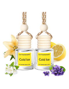 Ambientador de Auto Colgante Tyrikuu Black Ice 8ml - 2 Unidades