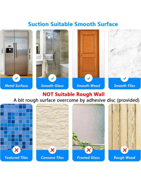 Soporte de Ducha con Ventosa BOPai Ajustable 20 Niquelado