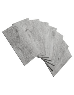 Azulejos de PVC Autoadhesivos AULIGET 4 Piezas 7.49x14.99cm Gris