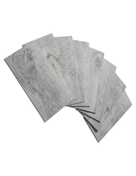 Azulejos de PVC Autoadhesivos AULIGET 4 Piezas 7.49x14.99cm Gris Azulejos de PVC Autoadhesivos AULIGET 4 Piezas 7.49x14.99cm Gris